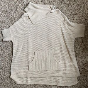 Cream Loft Wool Blend Tunic Sweater - L/XL